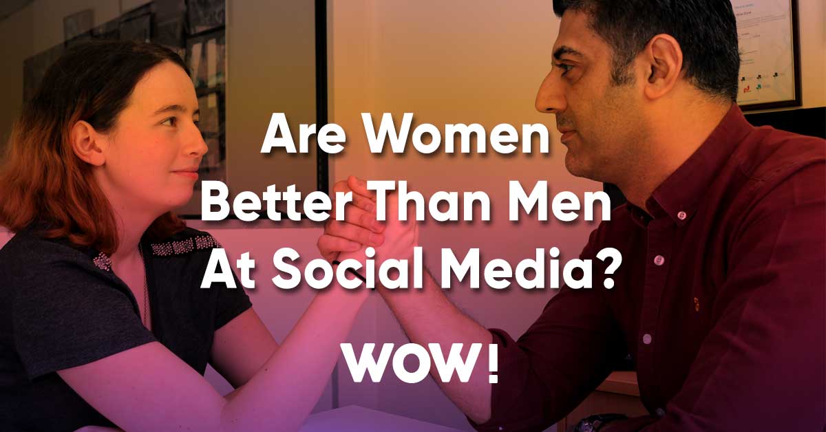 Are women better than men at social media?